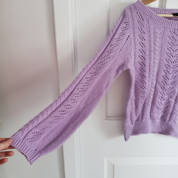 Dynamite lilac knit sweater - Picture 4 of 6